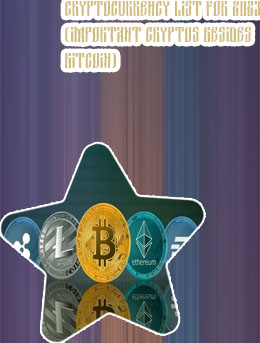 Crypto currencies list